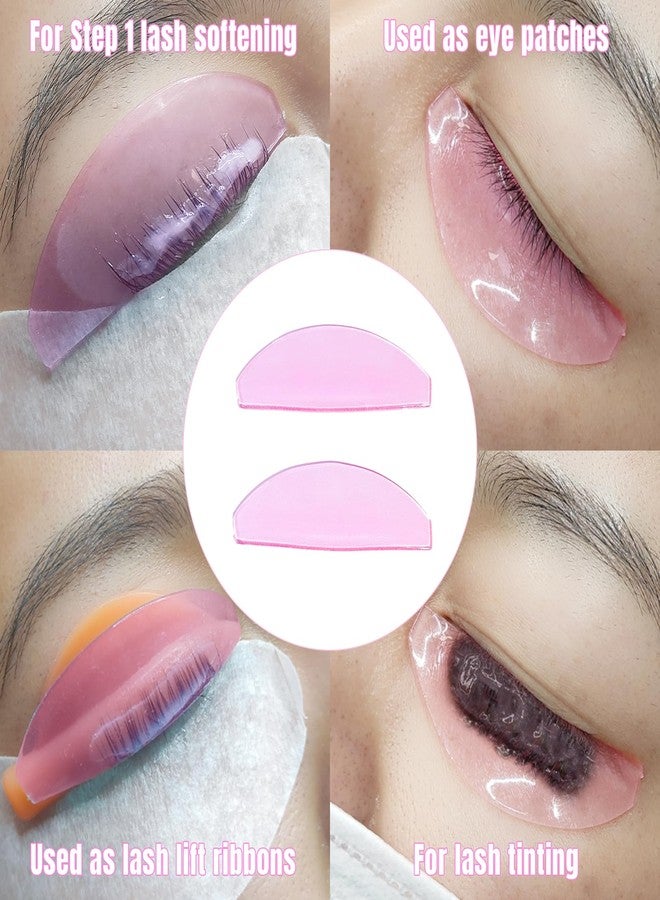 لي بيوتي واقيات رفع الرموش المسطحة فائقة الرقة من ليبيوتي، 1 مم، وسادات رفع الرموش الكورية للخطوة الأولى فقط (للتنعيم)، قضبان رموش سيليكون ذاتية اللصق بدون غراء مع علبة تخزين، لوازم احترافية ومنزلية، وردي - Image 4